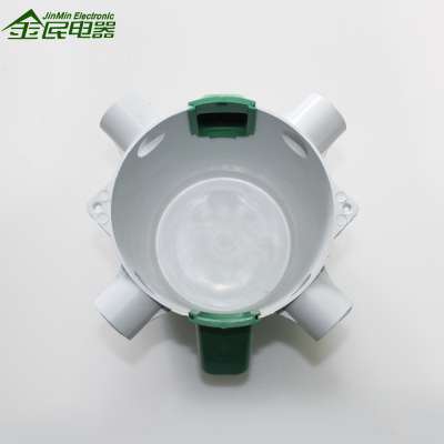 Produce and wholesale Waterproof pvc  conduit round plastics junction boxes