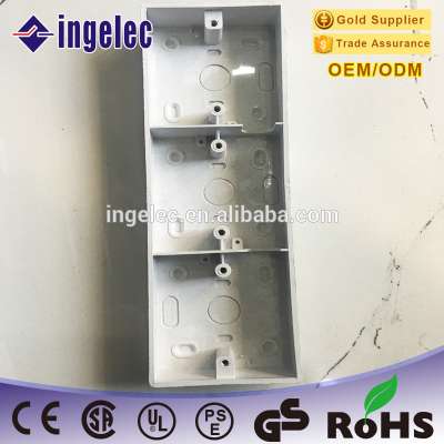 Single Double Three PVC Gang junction Boxes 3.5MM 3mm 2.75mm