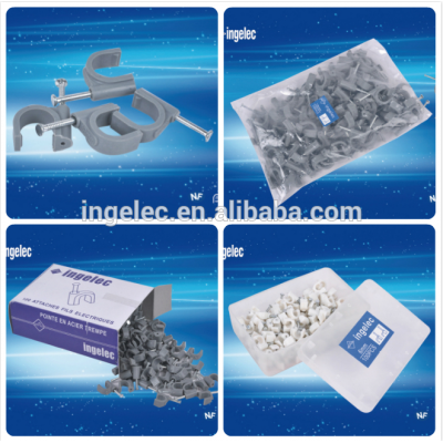 yiwu jinming C shape Wire Clip nail hook PE high carbon steel material holding ground wire clip