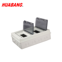 ABS PC Plastic material double layer 24 way din rail plastic meter box enclosure distribution box